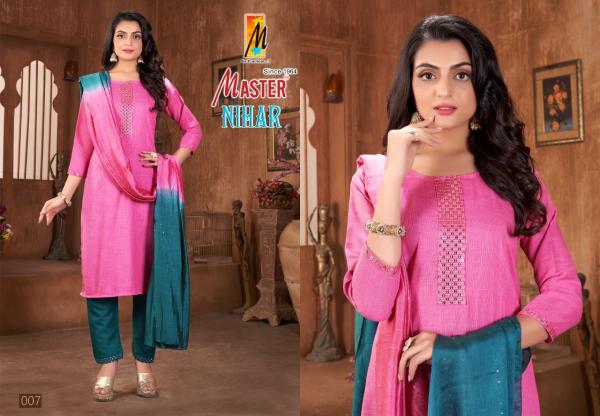 Master Nihar Regular Wear Kurti Pant And Dupatta Collection